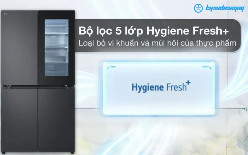 tủ lạnh lg inverter có bộ lọc Hygien Fresh